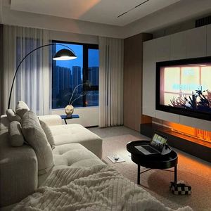 Muebles de Salón Minimalistas Italianos de Diseño Personalizado, Armarios de Madera Oscura Hechos en China - Product Image 6