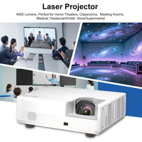 Proyector Láser DLP Portátil 4K de 4000 ANSI Lúmenes, Nuevo, al por Mayor, para Oficina, Escuela, Cine en Casa