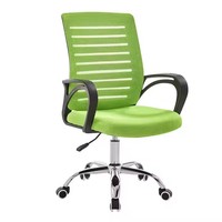 Chaise de bureau réglable en tissu maillé coloré avec cadre métallique chromé, prix d'usine
