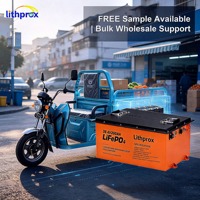 Batería Plegable para Silla de Ruedas de Grado Automotriz LiFePO4 38.4V 200AH, Larga Vida Útil, Alta Potencia para Scooter de Movilidad, UN38.3 CE