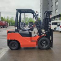 Chariot élévateur diesel de bonne qualité 2.5 tonnes avec pneu pneumatique 3m hauteur de levage moteur de marque chinoise prix de gros à vendre