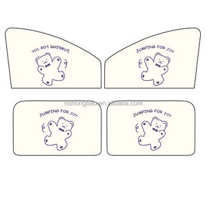 Cute Cartoon Rabbit Window Cover <span class=keywords><strong>Protector</strong></span> de parasol <span class=keywords><strong>lateral</strong></span> y cortina de ventana para coches - Product Image 4