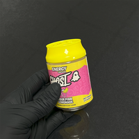 Vente en gros de canettes de soda créatives de qualité alimentaire bocal d'emballage de bonbons et de collations bocaux en plastique pour gommes