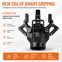 Bras de robot industriel CTM3F123, pince adaptative à trois doigts, force de serrage de 50N, haute répétabilité, main robotique à servo-moteur, 4kg