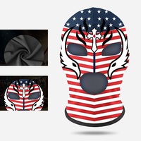 Masque de lutte tendance 2026 pour fête, jeu de rôle, couvre-chef amusant, protection UV, cagoule à 3 trous pour moto