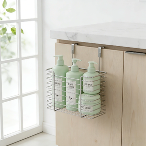 Cesta de Almacenamiento Metálica DaS para Colgar Sobre la Puerta del Armario - Product Image 1