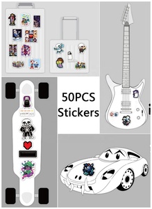 50Pcs Gioco <span class=keywords><strong>Undertale</strong></span> PC Graffiti Washi Etichetta Adesiva Per Il Ragazzo Per Bambini Bottiglia di Acqua Frigorifero Notebook Fai Da Te Autoadesivi Del Computer Portatile - Product Image 6