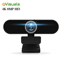 4K 8MP Webcam Camera USB HD Computer PC Webcam with Privacy cover for camera conference