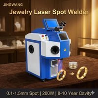 Machine de soudage laser entièrement automatique pour bijoux en or et en argent, petite machine de soudage par points pour bijoux, soudeuse laser d'usine