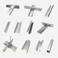 Perno de acero galvanizado 2x4 Omega Furring Channel Accesorios de techo falso de yeso duradero