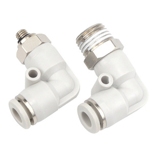 ดีดีอี แดด นิวเมติกส์ข้อต่อท่อลมแบบเร็วสีขาว PL4/6/8/10 M5/01/02/03/04 - Product Image 4