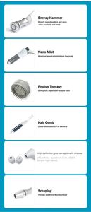 Máquina de Masaje Capilar Multifuncional con 6 Cabezales, Vibración, Detección del Cuero Cabelludo, Terapia de Crecimiento del Cabello, Uso Comercial - Product Image 3