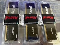 FURY DDR4 32GB 16GB 8GB 2666MHz 2400MHz 3200MHz Desktop RAM Memory DIMM Desktop Internal Memory Multi-channel