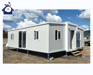 Casa de Villa prefabricada plegable, casa de contenedores modulares de 2 y 3 dormitorios, casa de contenedores expandible pequeña prefabricada de lujo de 20 pies y 40 pies - Product Image 1