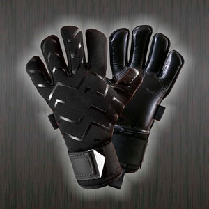 Guantes de fútbol personalizados de calidad profesional para porteros 100% látex alemán Nylon PU y cuero - Product Image 2