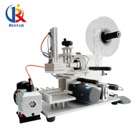 Machine d'étiquetage adhésive pour surfaces plates de bureau, bouteilles carrées, couvercles de boîtes et cartes