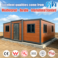 Maisons conteneurs extensibles de luxe modernes en acier 20/40 pieds, 3 chambres, mini-maisons portables, villas préfabriquées, hôtels à panneaux sandwich