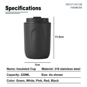 2026 New Product Insulated Coffee Cup for Office Leakproof Food Grade 316 Stainless Steel Insulated Water <b>Bottles</b> with logo - Product Image 4