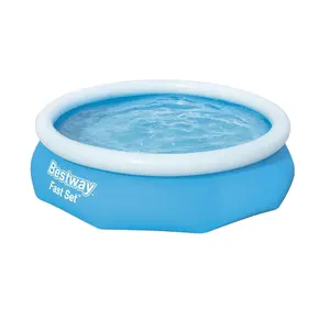 Bestway conjunto rápido 57270, superior do solo, conjunto de piscina, família exterior, anel superior, piscina inflável, piscina