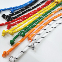 Porte-clés tendance en corde de paracorde en nylon pour l'extérieur avec mousqueton en alliage de zinc en forme de O, écologique, multicolore
