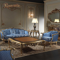 Canapé inclinable de luxe en tissu de style royal européen 3+2+1, ensemble de housses de canapé en bois massif rembourré de mousse pour villa, personnalisable