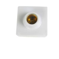 Douilles de plafonnier en céramique blanches sans clé, supports de lampe à culot moyen, douilles d'ampoule blanches