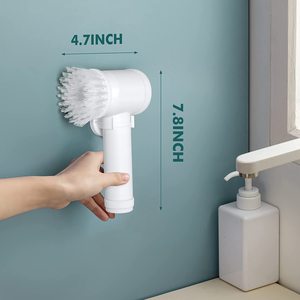 Cabezales de cepillo de nailon reemplazables 5 en 1, cabezales de <span class=keywords><strong>limpieza</strong></span> multifuncionales para fregadora eléctrica, <span class=keywords><strong>limpieza</strong></span> de azulejos de cocina y baño - Product Image 5