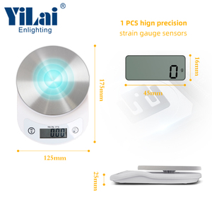 도매 3KG 전자 주방 식품 저울 디지털 원형 주방 저울 - Product Image 5
