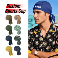 Durag de Secado Rápido y Transpirable Personalizado por el Fabricante, Gorro de Pirata, Bandana de Motocicleta, Gorro Tipo Beanie