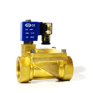 PN16 2 طريقة مغلقة عادة ببوصة تعمل بشكل تجريبي صمامات التحكم اللولبي في المياه النحاسية ختم NBR 220VAC 24VDC - Product Image 2