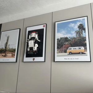 Moderno bloque de construcción montado en la pared marcos de fotos Lego Compatible Metal decorativo para Porsche 911 Ferrari Mercedes Benz coches Lego - Product Image 4