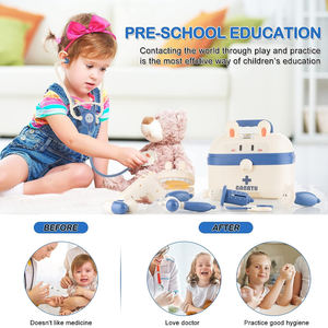 सुंदर डॉक्टर किट खिलौने शैक्षिक रोल प्ले प्ले प्ले प्रीस्कूल बच्चों के लिए खिलौने डॉक्टर - Product Image 3