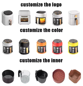 KA19006 Friteuse à air numérique professionnelle Écran LCD multifonctionnel en verre intelligent de grande capacité de 8L pour la maison Plastique électrique - Product Image 5