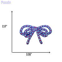 3.5 pouces Double Corde Broderie Arc Patch Mignon Sergé Tissu Résine Plastique pour Chapeau Vêtements Accessoires Sacs Vêtements Décoration