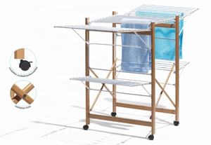 ชั้นวางเสื้อ<span class=keywords><strong>ผ้า</strong></span>พับได้,ชั้น<span class=keywords><strong>ตาก</strong></span><span class=keywords><strong>ผ้า</strong></span>ห่ม Airfoil สำหรับระเบียงทั้งภายในและภายนอก - Product Image 2