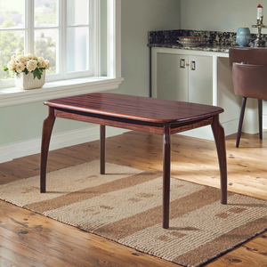 Mesa de comedor Rectangular de alta calidad Diseño moderno simple Estilo de comedor occidental Apartamentos pequeños y grandes Barras de bambú de ébano adecuadas - Product Image 6