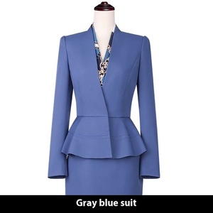 Abito elegante professionale in fabbrica da <span class=keywords><strong>donna</strong></span> abito classico da ufficio su misura per abiti da <span class=keywords><strong>donna</strong></span> - Product Image 4