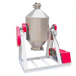 <b>Zero</b> Leakage 1000L Double Cone Mixer with Butterfly Valve, Heavy Duty Carbon Steel Support Powder Blender for Fertilizer Plant - Product Image 1