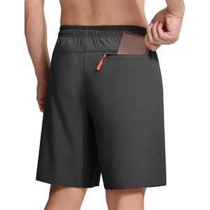 Pantalones cortos deportivos ligeros para hombre FOXA, de secado rápido, con bolsillos con cremallera, para gimnasio, correr, yoga, baloncesto, entrenamiento - Product Image 2