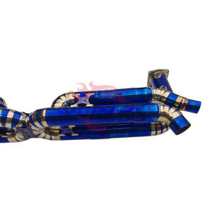 VORTEX Hot-Selling Burnt Rainbow Titanium Exhaust for Porsche 911 991.2 Turbo S 2016-2024 High Performance - Product Image 5