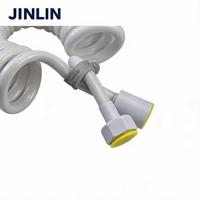Connecteur de pulvérisateur de bidet JINLIN 1/2 pouce en PVC flexible, anti-fuite, haute pression 250 psi, adaptateur de tuyau portable, connexion facile