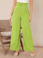 Nouveau pantalon large et droit pour femme, de haute qualité et tendance, idéal pour le travail, confortable et décontracté, style tailleur.