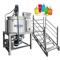 Cuve de mélange en acier inoxydable de 1000 L avec homogénéisateur à cisaillement élevé pour la production de savon liquide, de shampoing et de détergent
