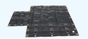 Bâches robustes pour camions de bois-24 'x 27' (8 'Drop) Noir 14 <span class=keywords><strong>oz</strong></span> - Product Image 4