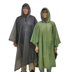 EVA Reusable <strong>Light</strong> Weight Rain Poncho <strong>Raincoat</strong> - Product Image 1