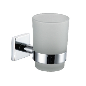 Support pour brosse à dents Giona Line chromé, largeur 8 cm, hauteur 23 cm, fixation murale avec vis - Product Image 1