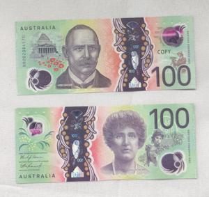 Tiền giấy đạo cụ Úc, tiền giấy giả thực tế, dùng làm đạo cụ phim, mệnh giá 20, 50, 100 đô la Úc - Product Image 4
