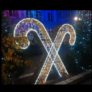 Guirlande lumineuse extérieure à LED, motif canne à sucre, pour Noël et le Nouvel An - Product Image 3