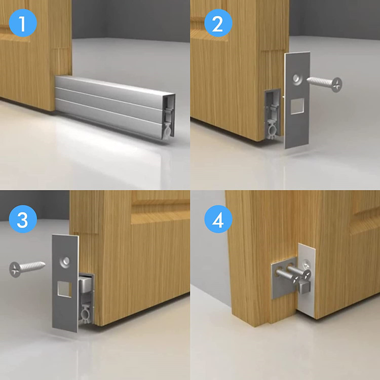 Regular Concealed Automatic Door Bottom with Silicone Bulb Seal