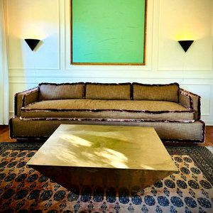 Sofá de Dos Plazas Estilo Tuxedo Antiguo Personalizado, Muebles Dorados para Salón de Bodas, Sofá de Lujo para <span class=keywords><strong>Alquiler</strong></span> de Eventos - Product Image 6